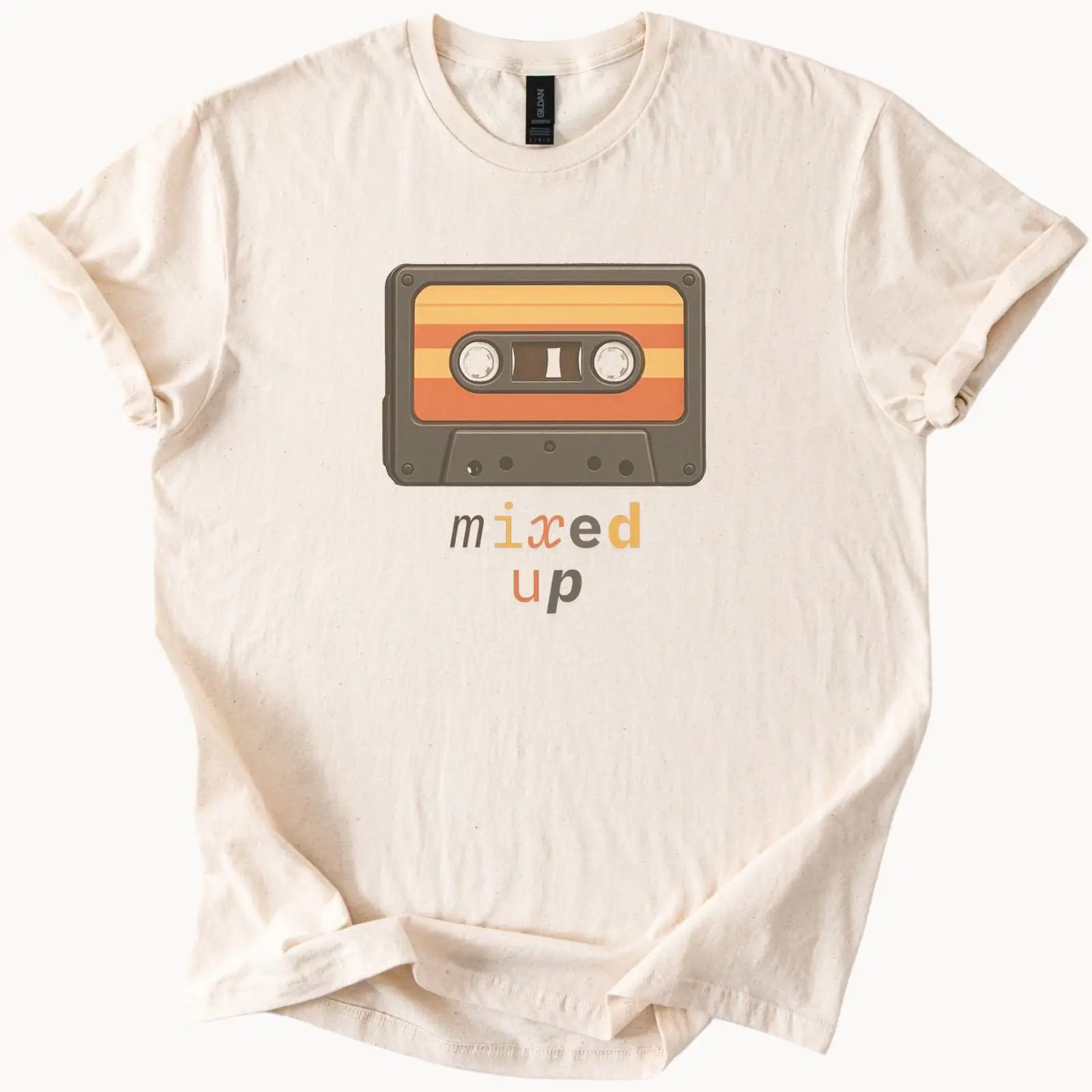 Audio Vibes Music - T-shirt Cassette Mixte Rétro pour Amateurs