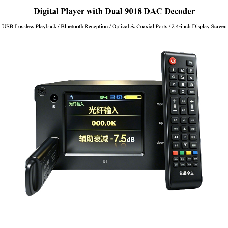 Audio Music Mp3 - Lecteur audio numérique double ES9018K2M DSD512