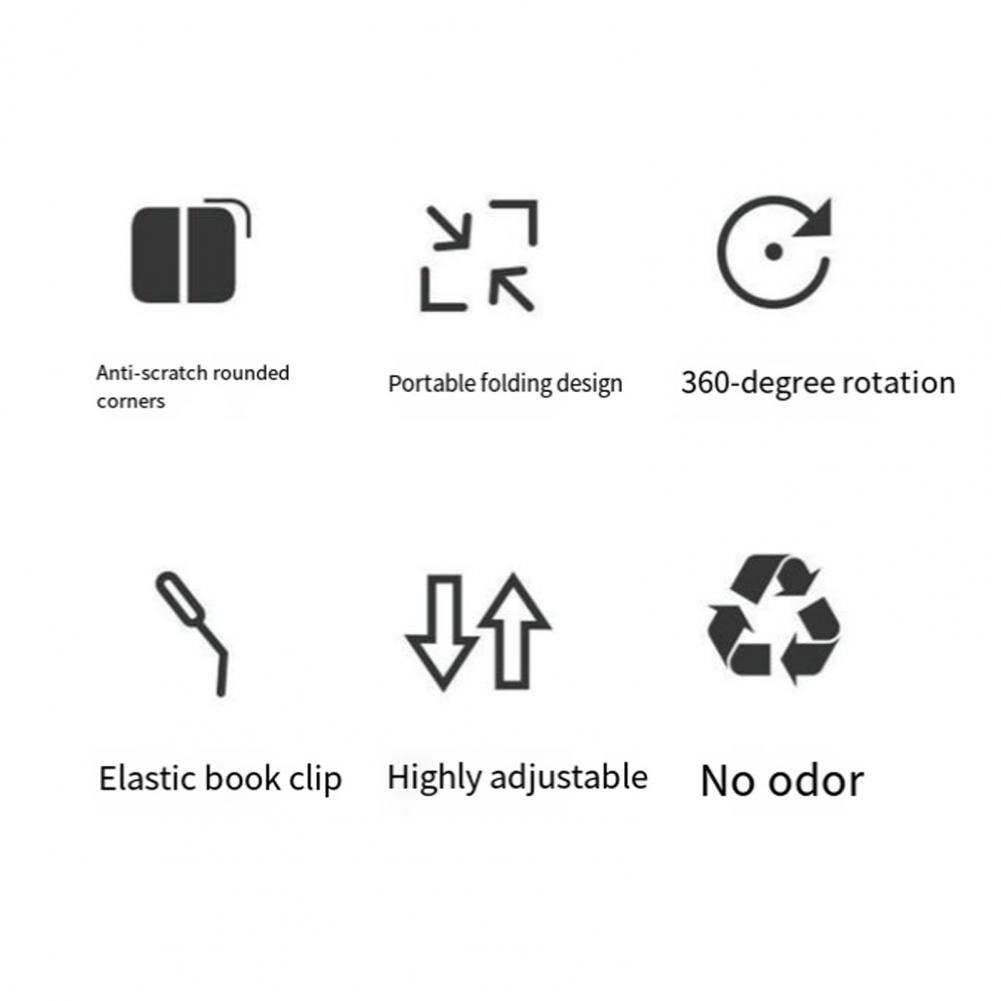 Music Stand Folding - Support de lecture avec pinces pour