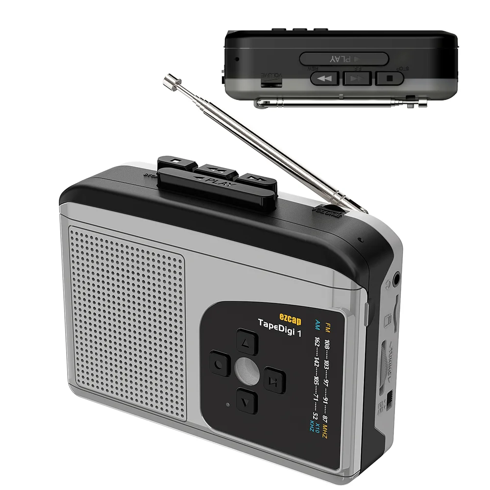 Audio Music Mp3 - Lecteur de cassettes portable, radio AM