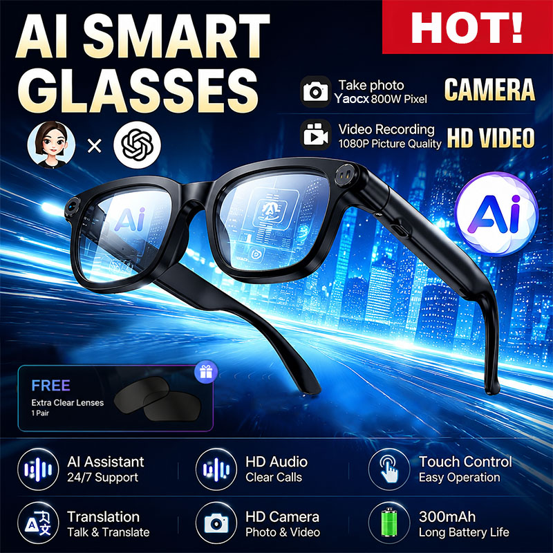Audio Music To Video Ai Free - Nouvelles lunettes intelligentes IA avec caméra