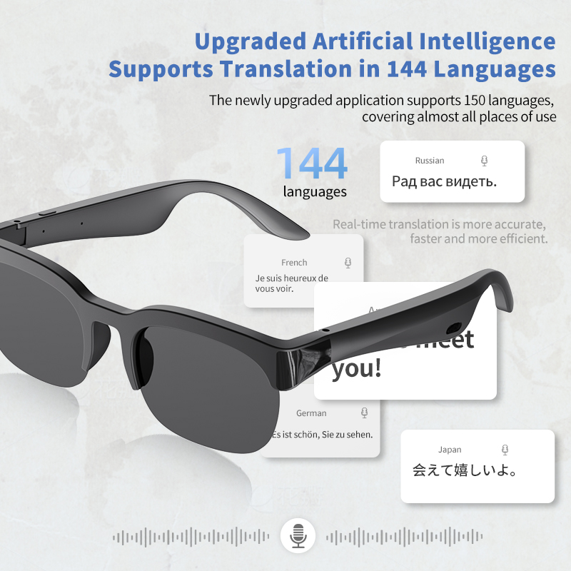 Audio Music To Video Ai Free - Lunettes audio intelligentes IA, appels Bluetooth
