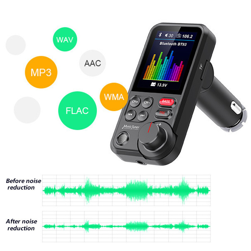 Transmetteur FM pour voiture,  - Audio Music Equalizer avis et prix