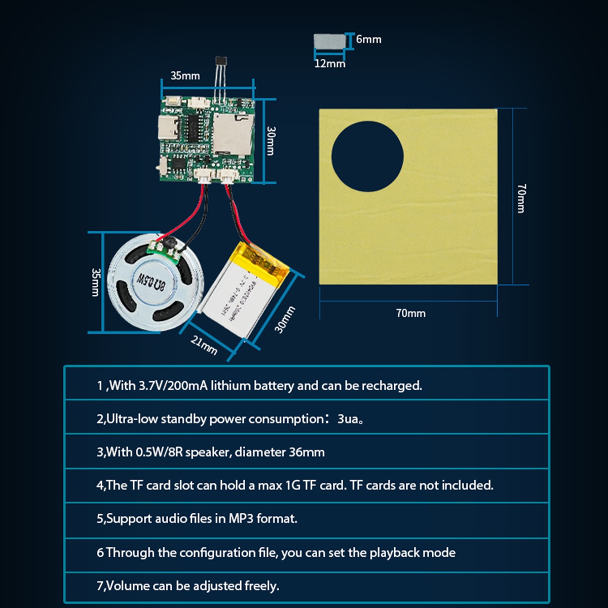 Module enregistreur sonore pro - Audio Music Mp3 Download avis et prix
