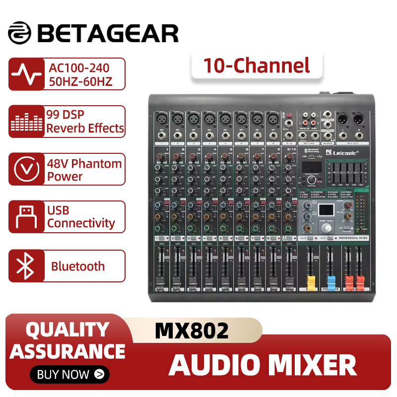 Leicozic Console de mixage MX8 - Audio Music Equalizer avis et prix