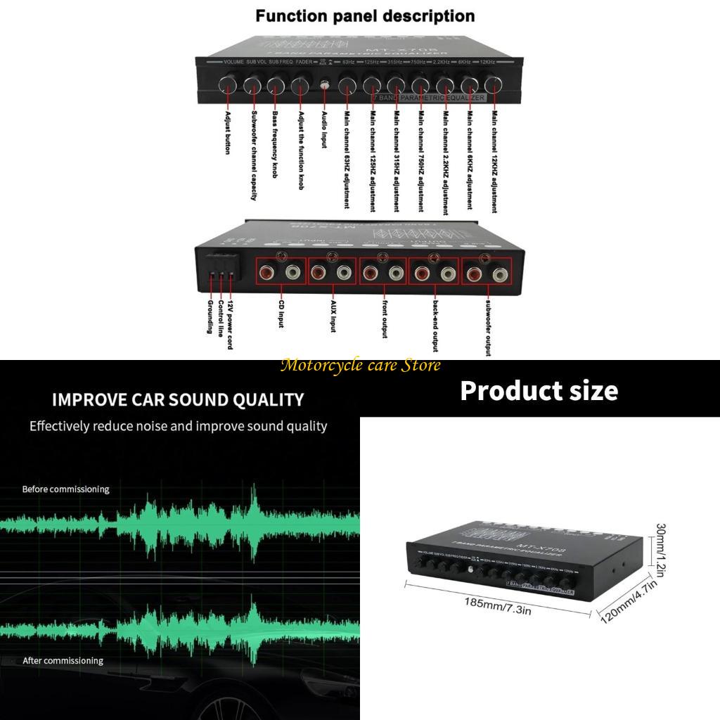 Égaliseur stéréo de voiture in - Audio Music Equalizer avis et prix