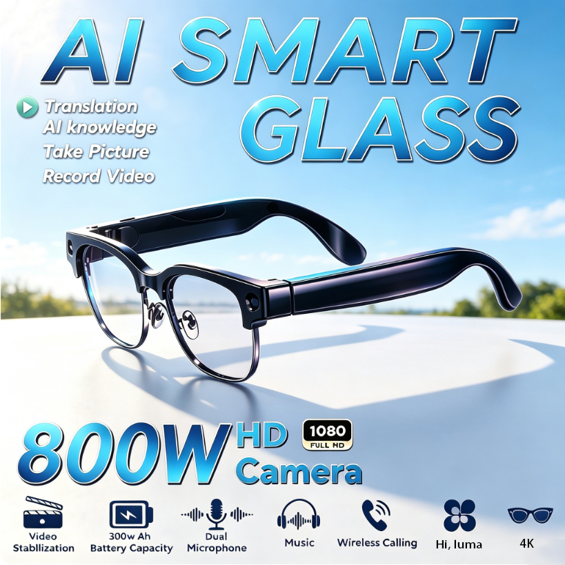 Lunettes Intelligentes HD 800W - Audio Music To Video Ai Free avis et prix